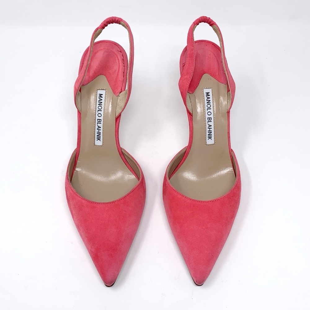 👄 Manolo Blahnik Carolyne Slingback Heels 🌺